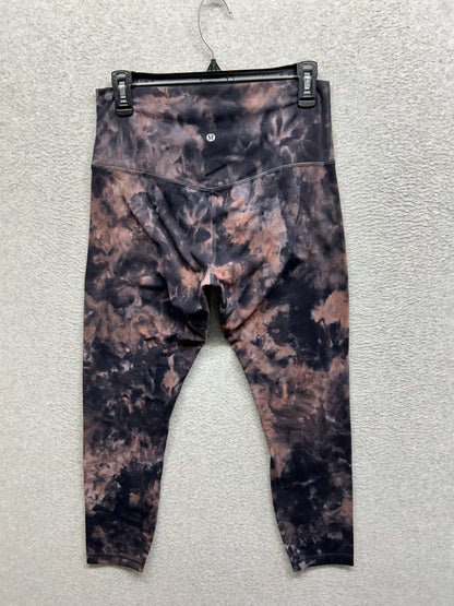 Lululemon Align Pant 25" Size 10 Diamond Dye Graphite Grey Pink Pastel