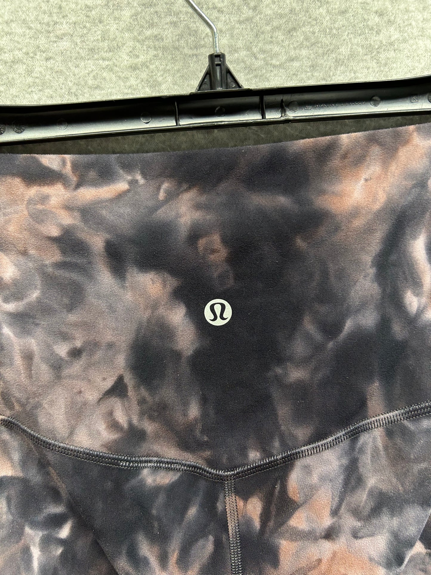 Lululemon Align Pant 25" Size 10 Diamond Dye Graphite Grey Pink Pastel