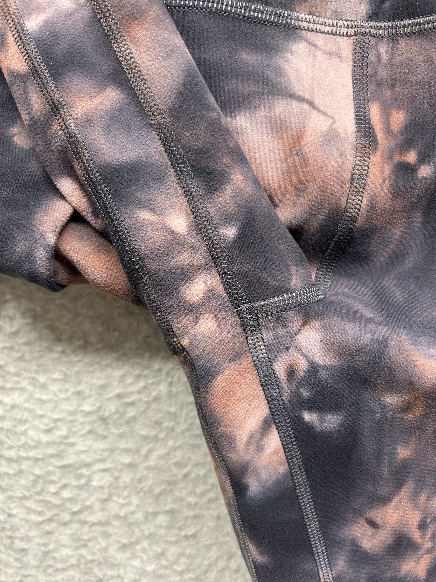 Lululemon Align Pant 25" Size 10 Diamond Dye Graphite Grey Pink Pastel