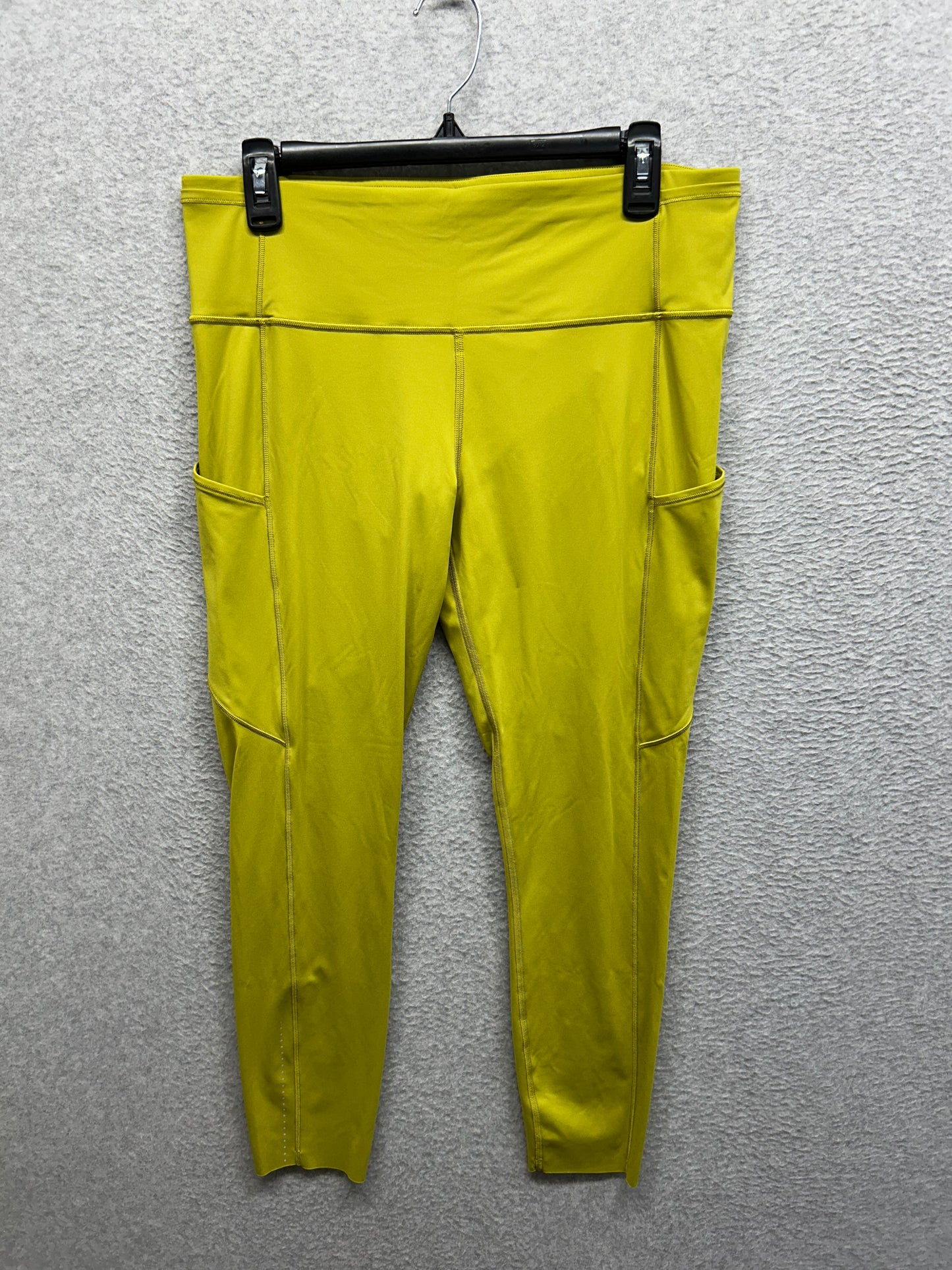 Lululemon Fast and Free Tight II 25" Size 12 Golden Lime