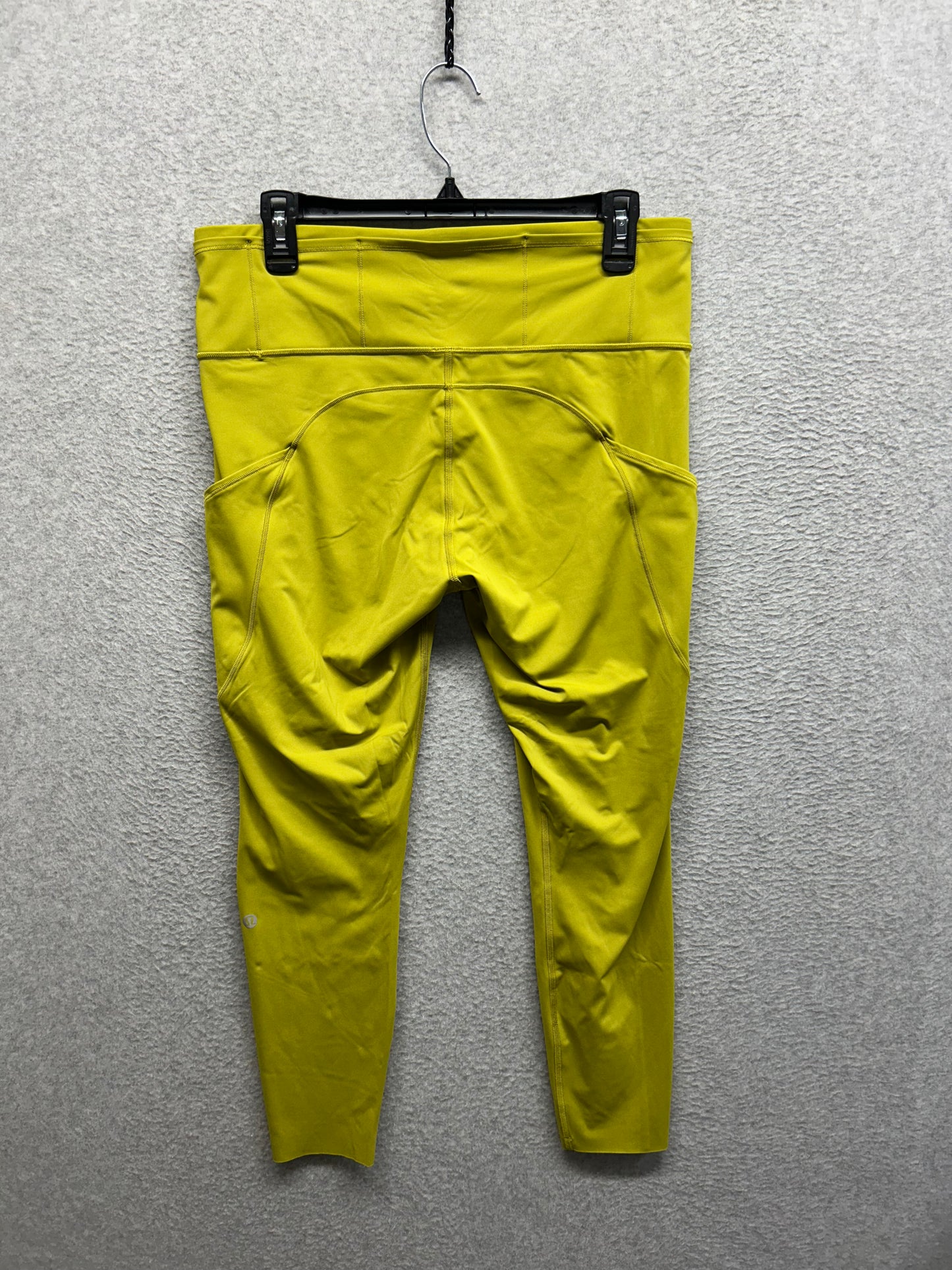 Lululemon Fast and Free Tight II 25" Size 12 Golden Lime