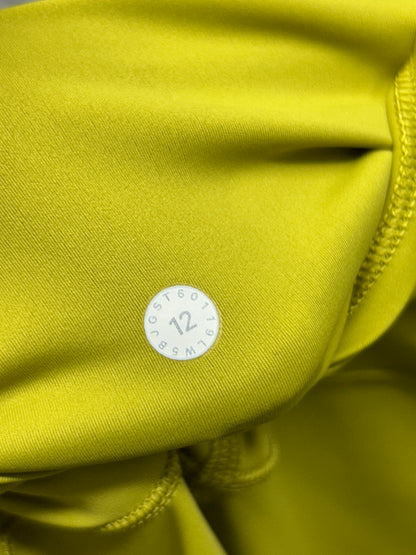 Lululemon Fast and Free Tight II 25" Size 12 Golden Lime