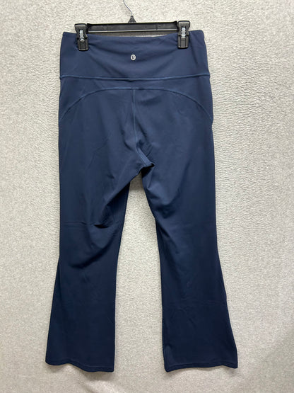 Lululemon Groove Super-High-Rise Flared Pant Nulu Size 12 True Navy