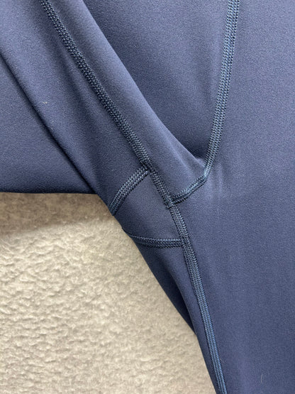 Lululemon Groove Super-High-Rise Flared Pant Nulu Size 12 True Navy
