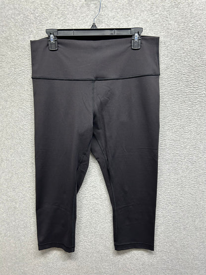 Lululemon Wunder Under Crop High-Rise Luon 21" Size 14 Black