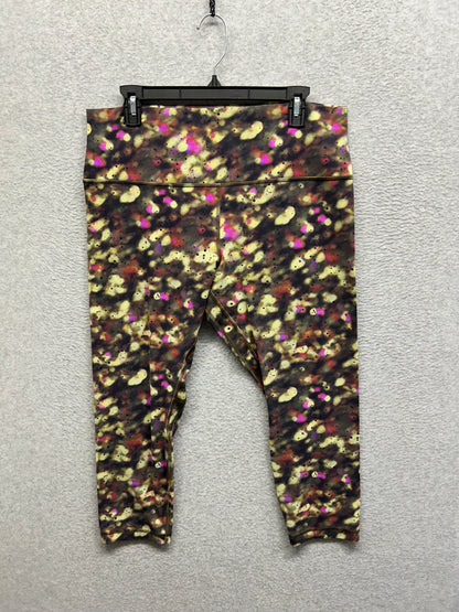 Lululemon Align High-Rise Crop 23" Size 16 Soft Focus Splatter Green Multi