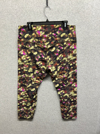 Lululemon Align High-Rise Crop 23" Size 16 Soft Focus Splatter Green Multi