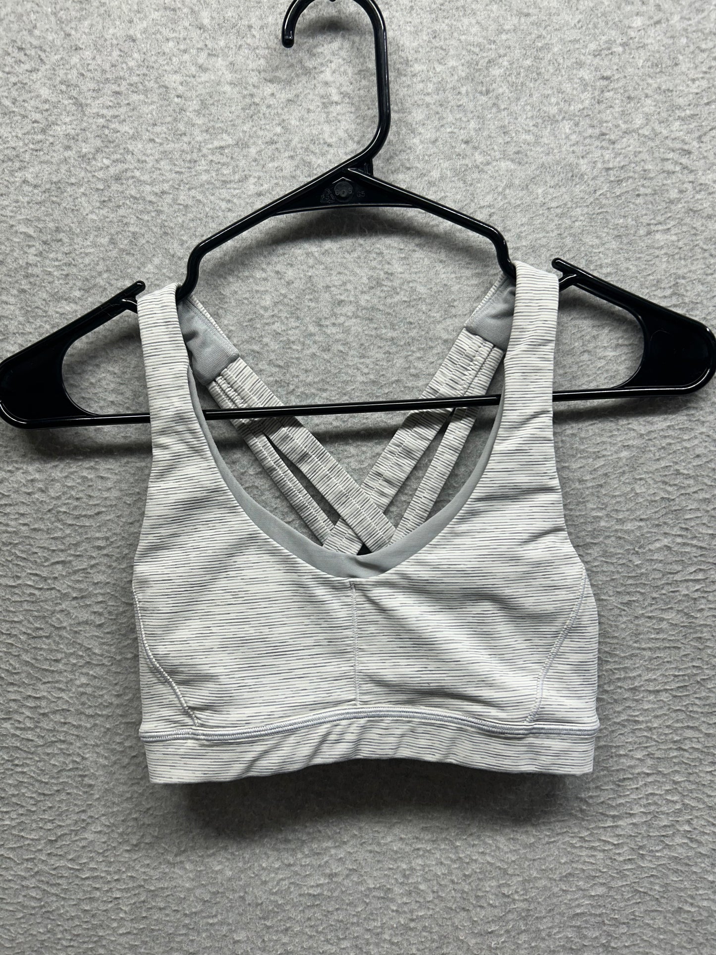 Lululemon Stash N’ Run Bra Size 2 Wee Are From Space Nimbus Battleship
