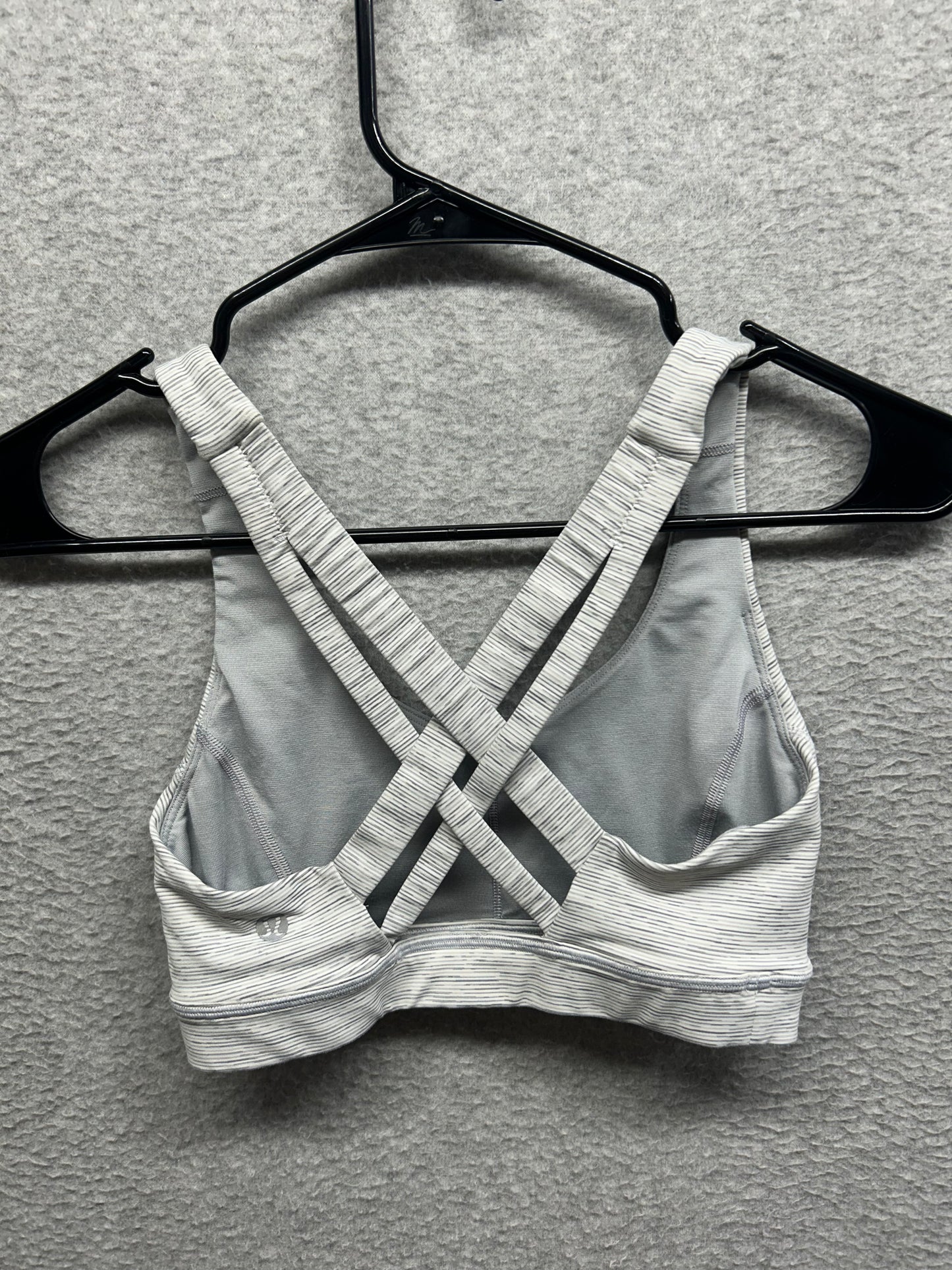 Lululemon Stash N’ Run Bra Size 2 Wee Are From Space Nimbus Battleship