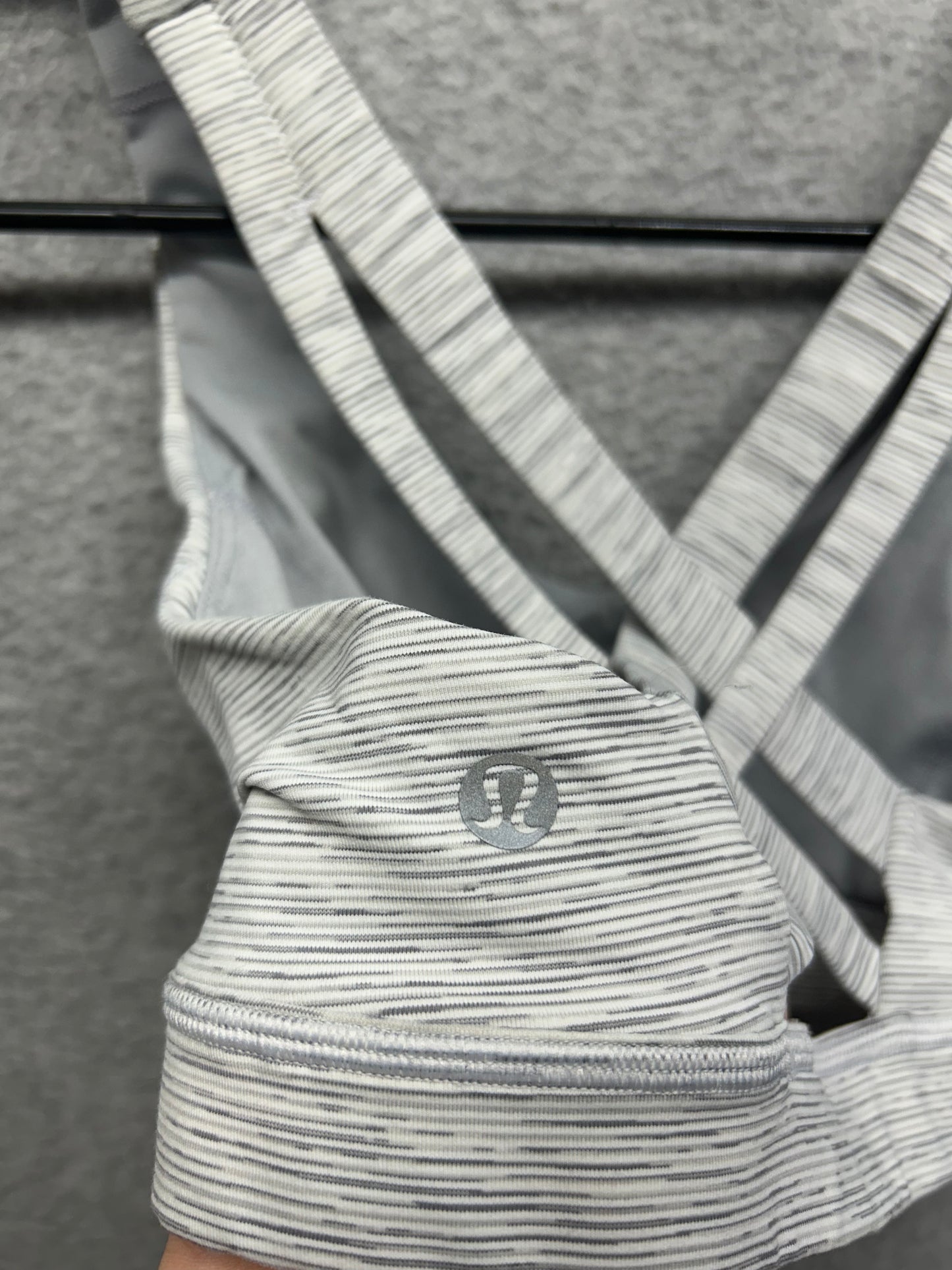 Lululemon Stash N’ Run Bra Size 2 Wee Are From Space Nimbus Battleship