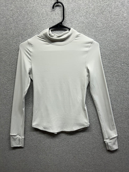 Lululemon Rulu Running Long-Sleeve Mock Neck Shirt Size 2 Vapor