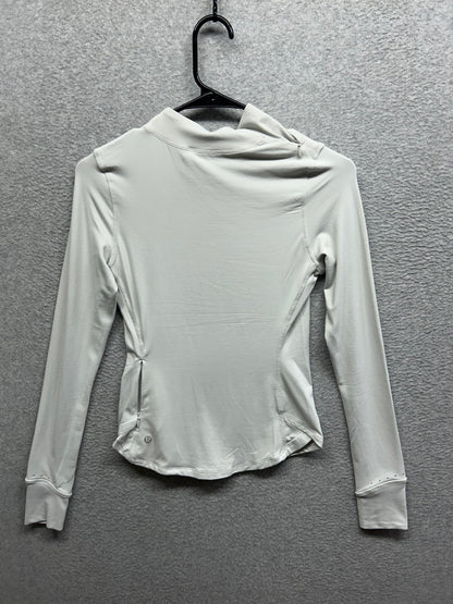 Lululemon Rulu Running Long-Sleeve Mock Neck Shirt Size 2 Vapor