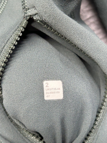 Lululemon Define Cropped Jacket Nulu Size 2 (Square) Dark Forest / Gold