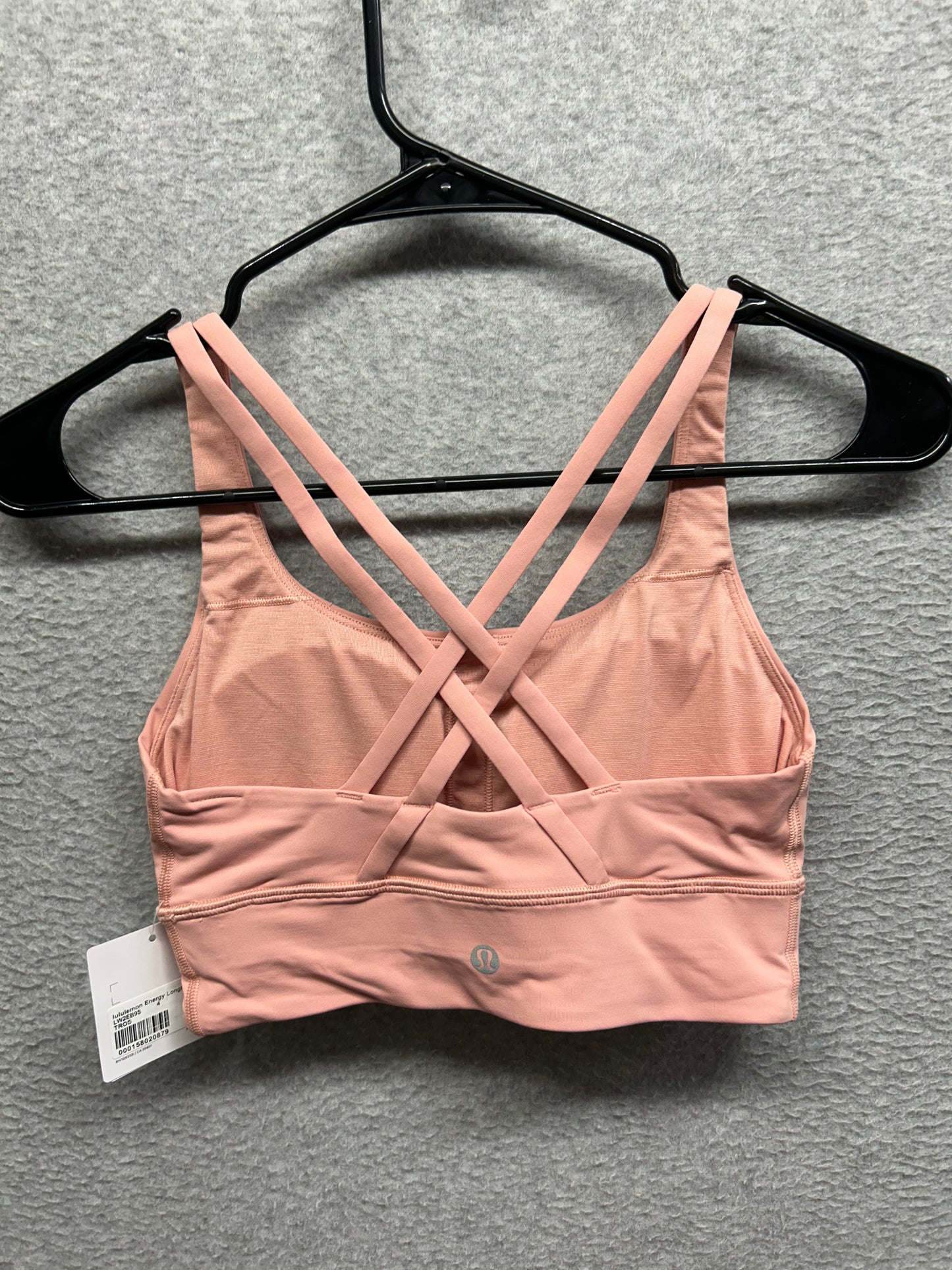 Lululemon Energy Longline Bra Size 4 Tea Rose