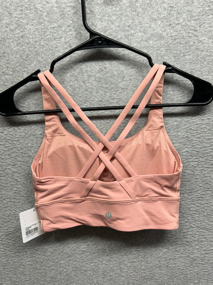 Lululemon Energy Longline Bra Size 4 Tea Rose