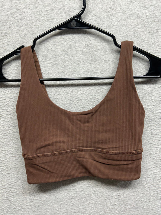 Lululemon Align Ribbed Bra Size 4 Roasted Brown