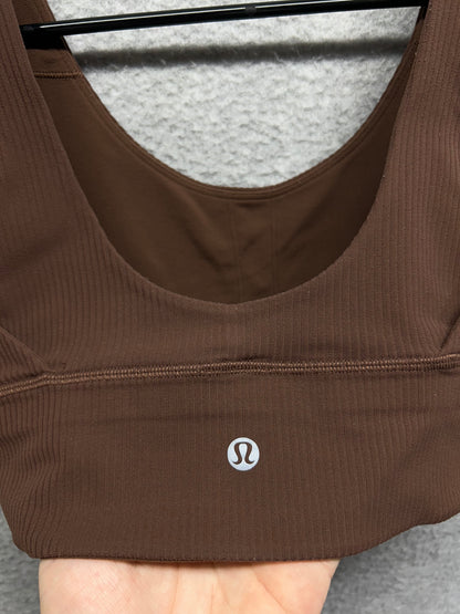 Lululemon Align Ribbed Bra Size 4 Roasted Brown
