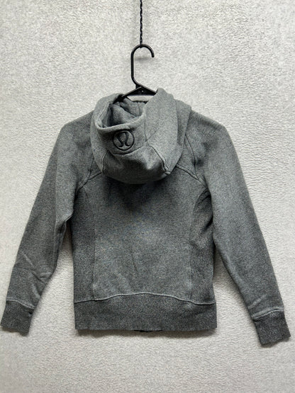 Lululemon Scuba Hoodie Size 4 Heathered Speckled Black