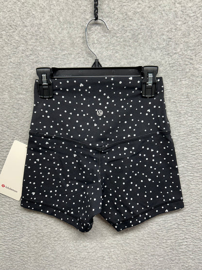 Lululemon Align No Line HR Shorts 4" Size 4 Heart Scatter Dot Black Valentine
