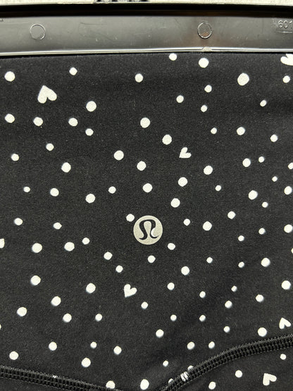 Lululemon Align No Line HR Shorts 4" Size 4 Heart Scatter Dot Black Valentine
