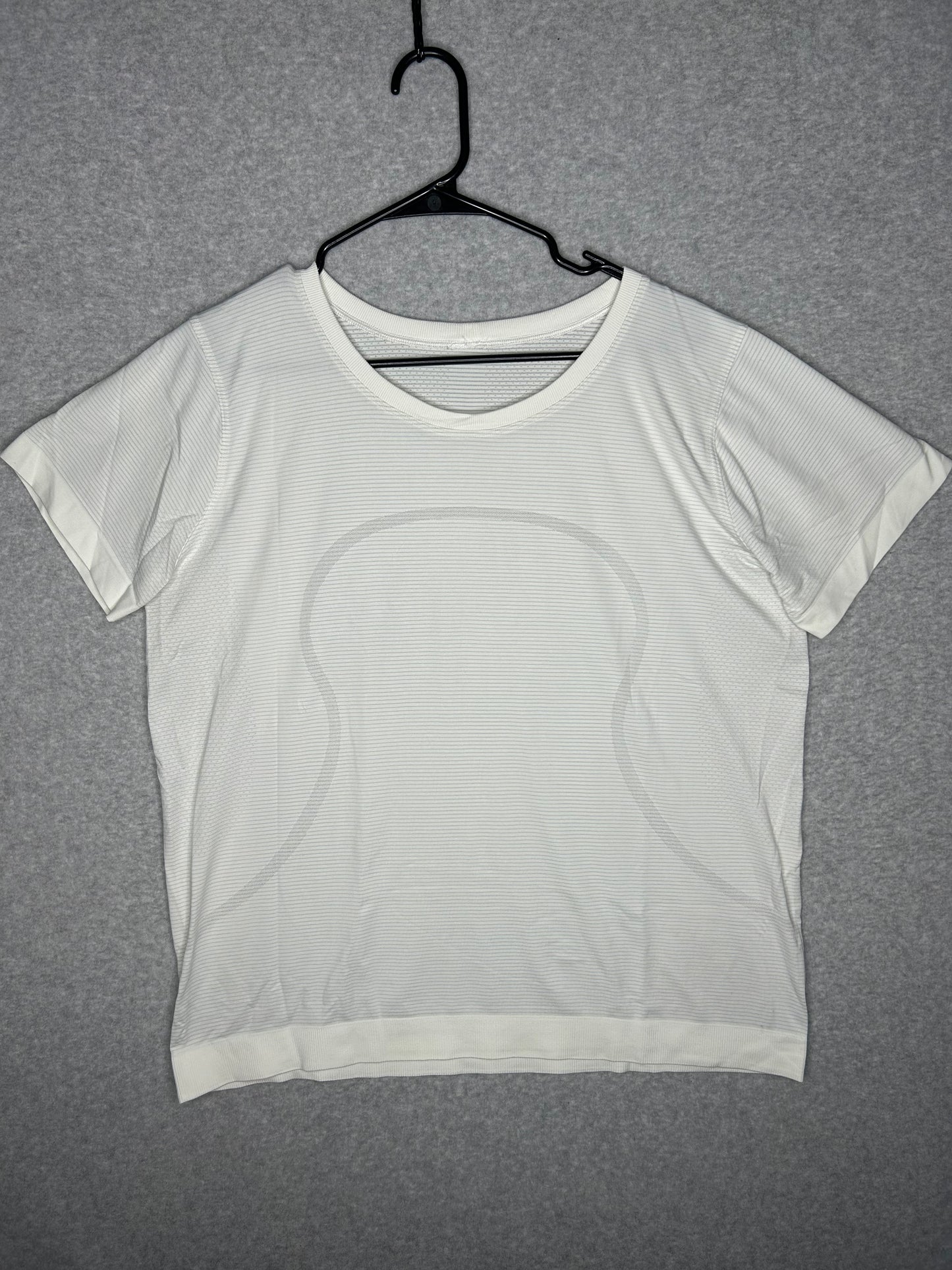 Lululemon Swiftly Tech Short Sleeve Scoop Size 12 Heathered White