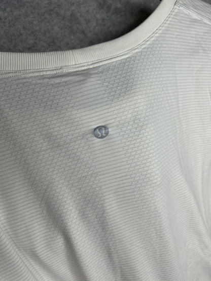 Lululemon Swiftly Tech Short Sleeve Scoop Size 12 Heathered White