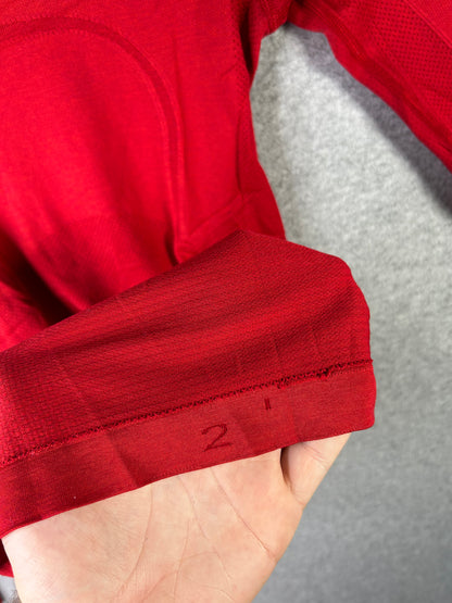 Lululemon Swiftly Tech Long Sleeve Crew Size 2 Red