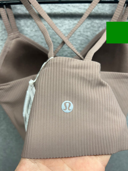 Lululemon Like a Cloud Ribbed Bra Size 6 Ashen Rose