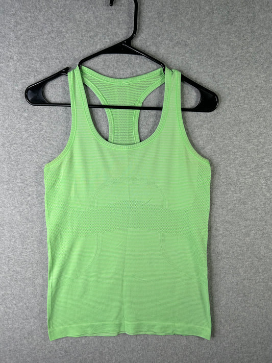 Lululemon Run: Swiftly Tech Racerback Size 6 Heathered Clear Mint