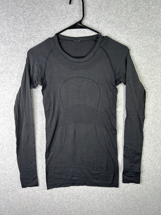 Lululemon Swiftly Tech Long Sleeve Crew Size 4 Black