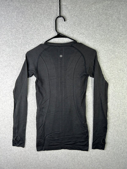 Lululemon Swiftly Tech Long Sleeve Crew Size 4 Black