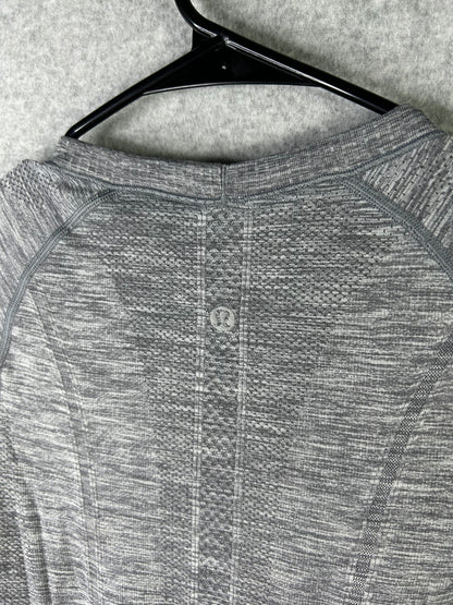 Lululemon Swiftly Tech Long Sleeve Crew Size 4 Heathered Slate