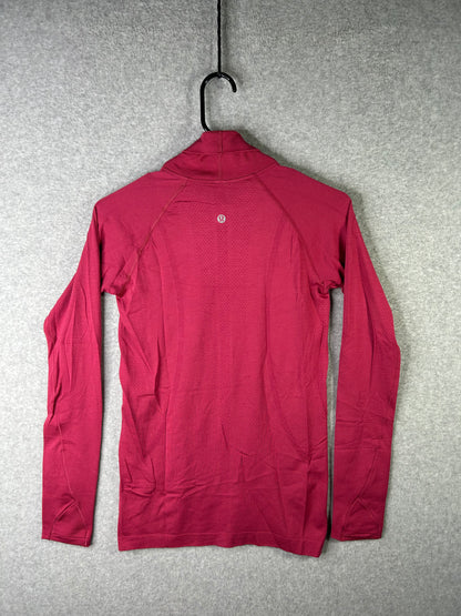 Lululemon Swiftly Speed Turtleneck Size 6 Violet Red