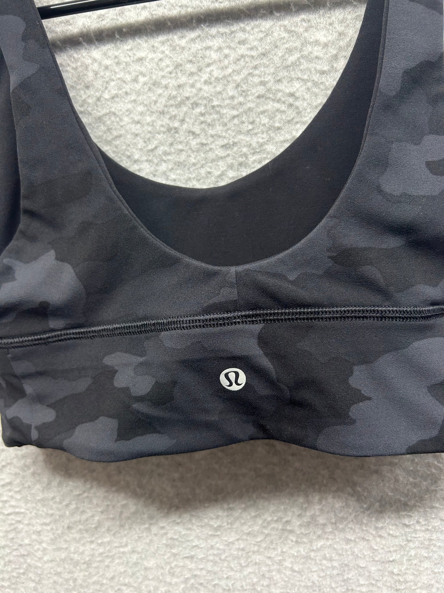 Lululemon Align Reversible Bra Size 6 Black / Heritage 365 Camo Deep Coal Multi