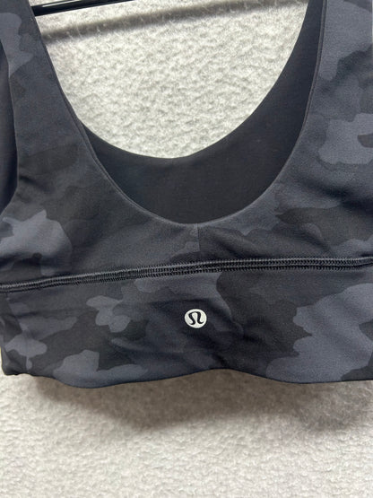 Lululemon Align Reversible Bra Size 6 Black / Heritage 365 Camo Deep Coal Multi