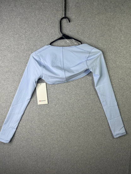 Lululemon Nulu Long-Sleeve Yoga Shrug Size 2 Windmill Blue