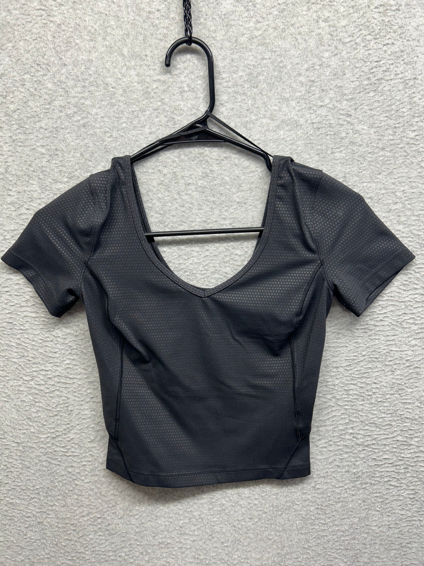 Lululemon Align T-Shirt Polka Squat Size 6 Emboss Black