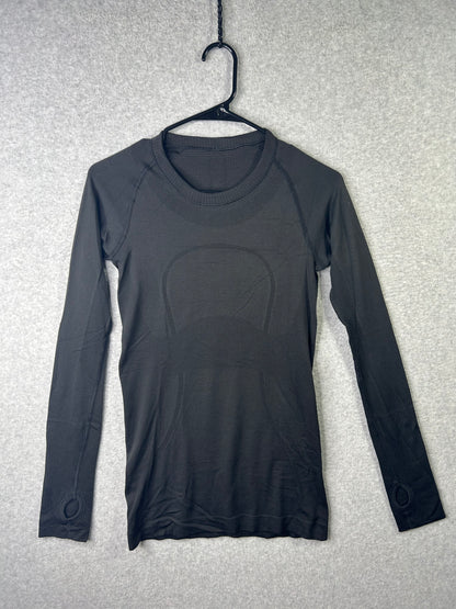 Lululemon Swiftly Tech Long Sleeve Crew Size 4 Black
