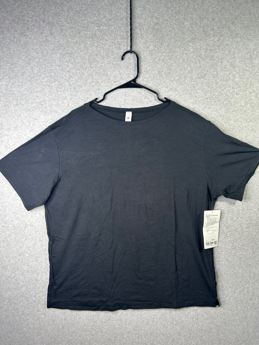 Lululemon Relaxed-Fit Boatneck T-Shirt Size 14 Black