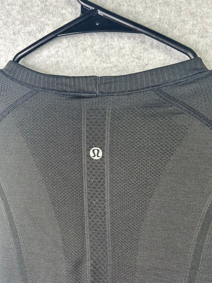 Lululemon Swiftly Tech Short Sleeve Crew Size 8 Black