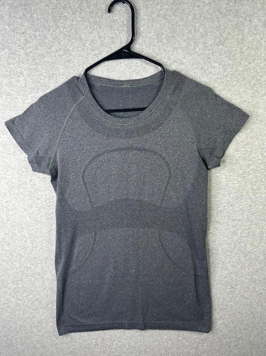 Lululemon Swiftly Tech Short Sleeve Crew Size 8 Heathered Slate