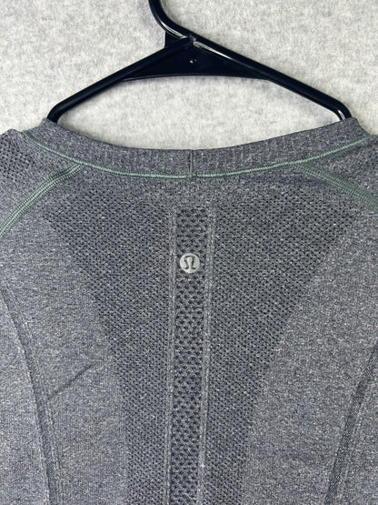 Lululemon Swiftly Tech Short Sleeve Crew Size 8 Heathered Slate