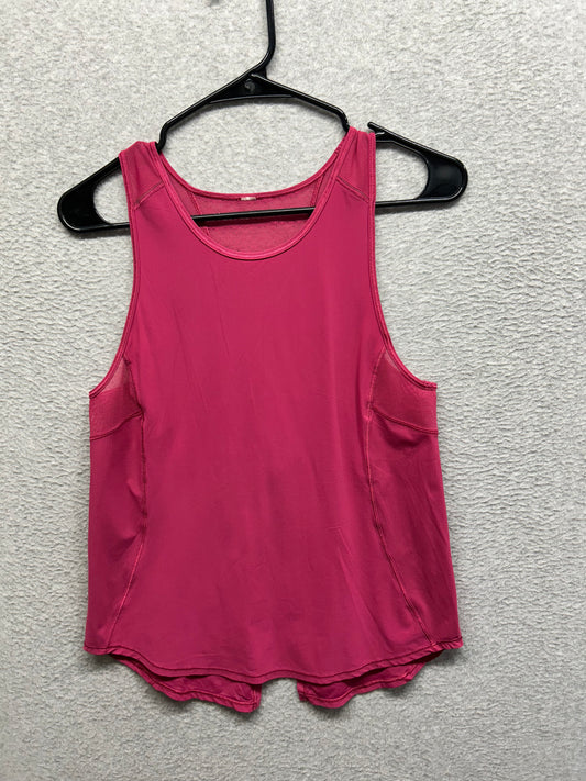 Lululemon Sculpt Tank Tie Back Size 6 Violet Red