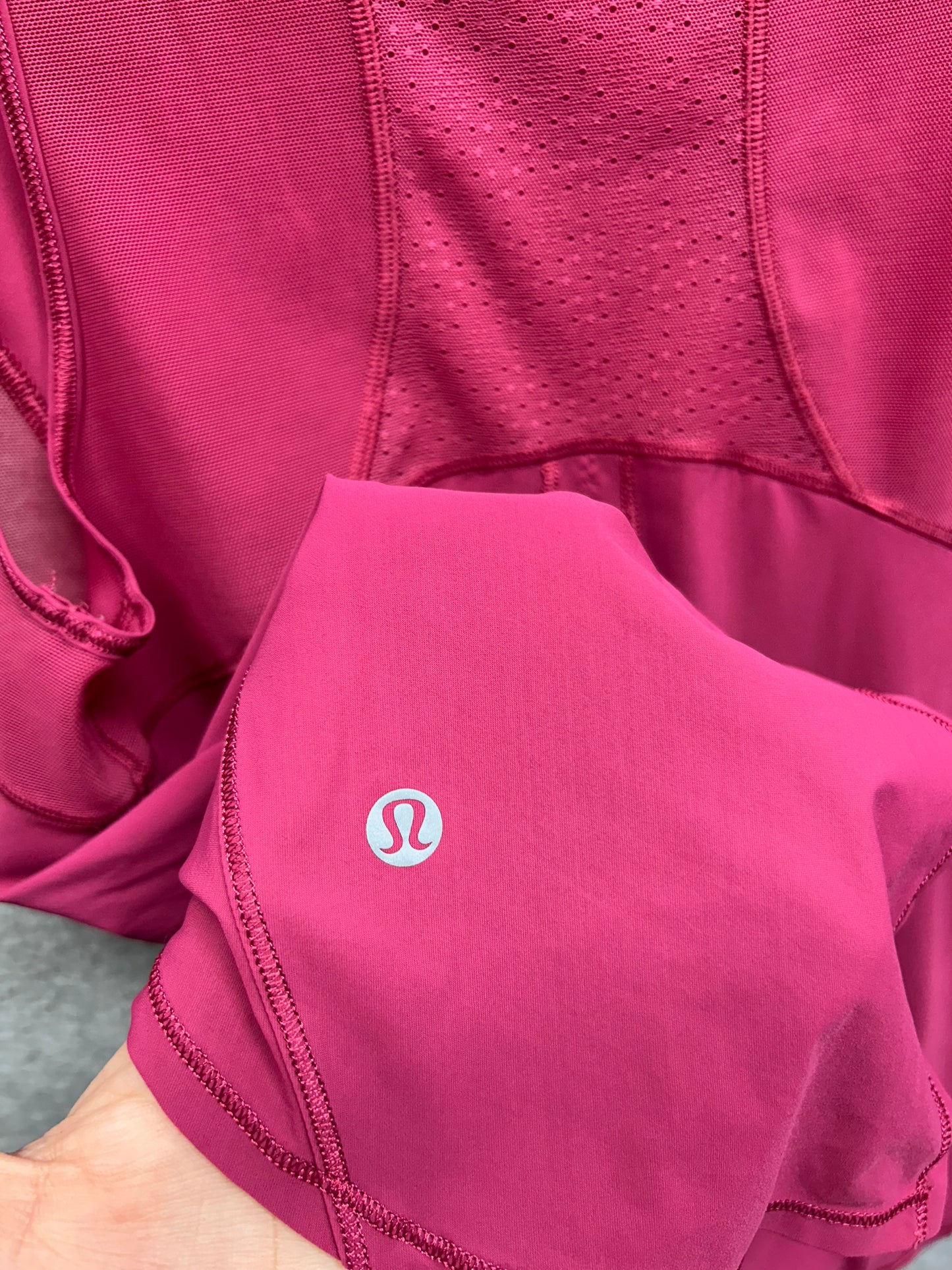 Lululemon Sculpt Tank Tie Back Size 6 Violet Red