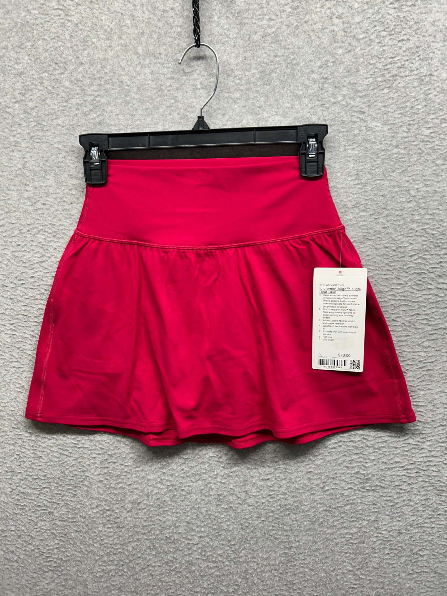 Lululemon Align High-Rise Skirt Size 6 Mulberry Spark