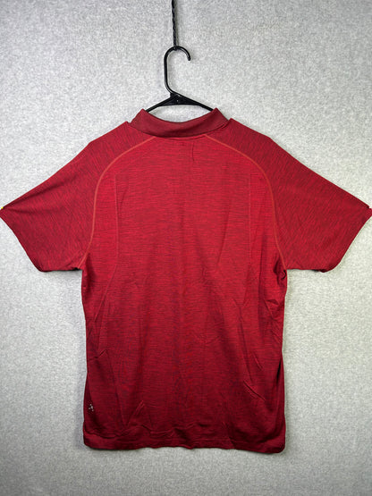 Lululemon Metal Vent Tech Polo Size XL Bold Red / Deep Rouge