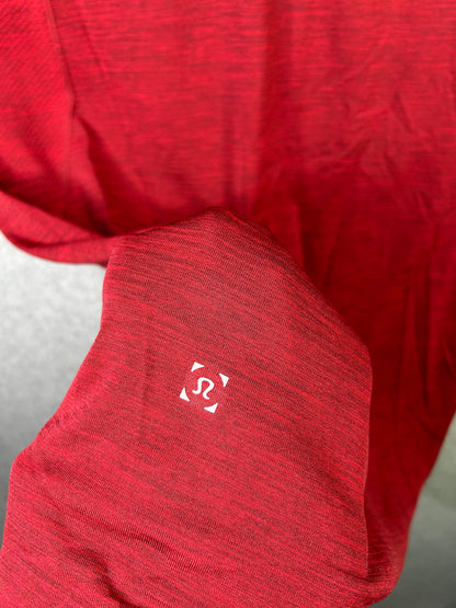 Lululemon Metal Vent Tech Polo Size XL Bold Red / Deep Rouge
