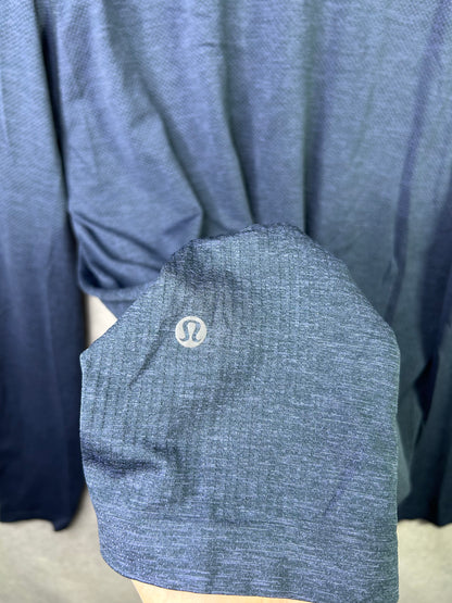 Lululemon Metal Vent Tech Long Sleeve Size 2XL Dark Royal Blue / Black