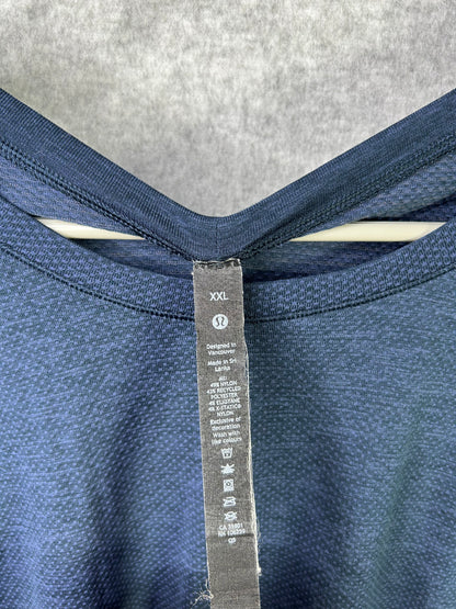 Lululemon Metal Vent Tech Long Sleeve Size 2XL Dark Royal Blue / Black