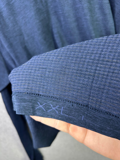 Lululemon Metal Vent Tech Long Sleeve Size 2XL Dark Royal Blue / Black